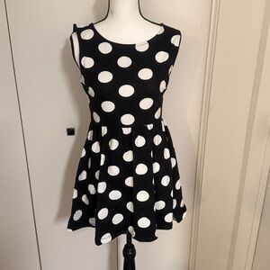 Forever 21 Black and White Polka Dot Mini Dress